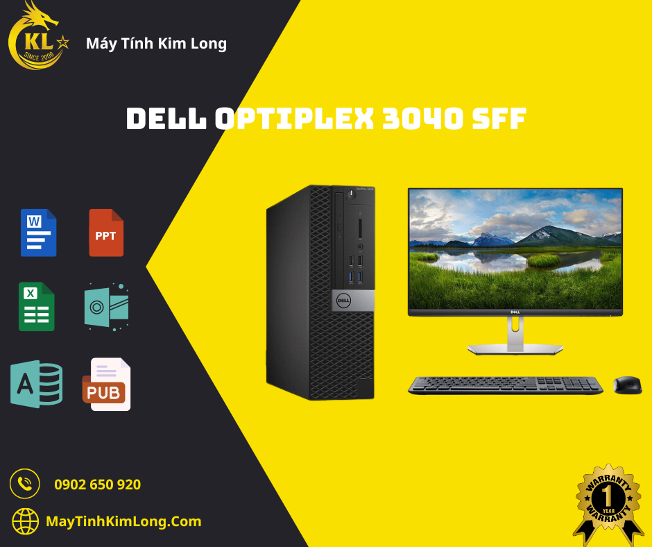 Dell Optiplex 3040-5040 SFF/I3-6100T/Ram 8GB/SSD 120GB